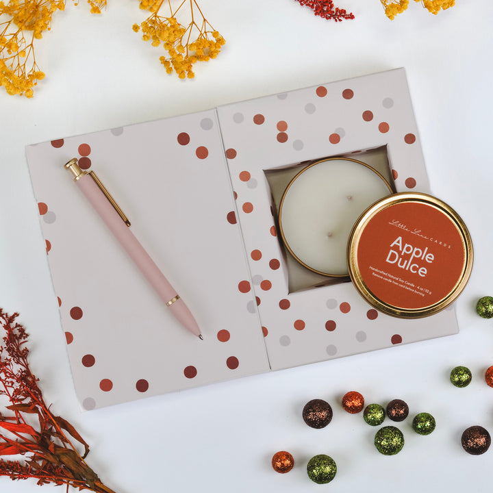 Warm Dots Card with Gift Inside