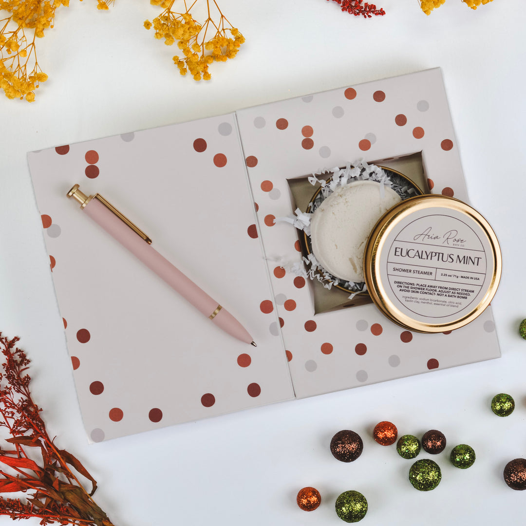 Warm Dots Card with Gift Inside