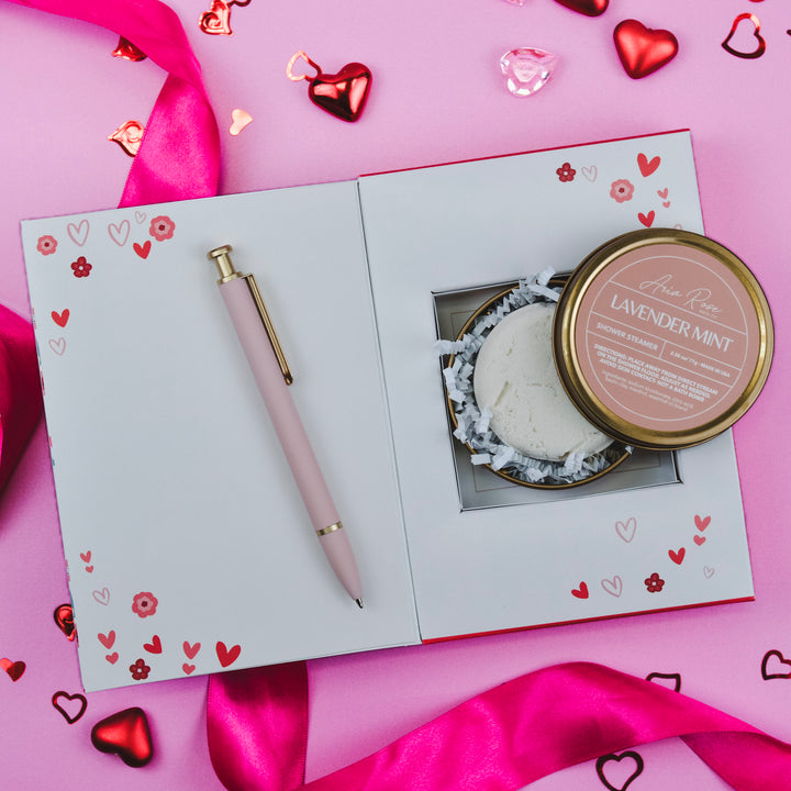 Floral Hearts Greeting Card with Gift Inside