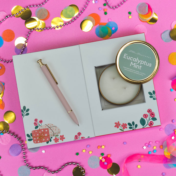 Presents Birthday Greeting Card with Gift Inside