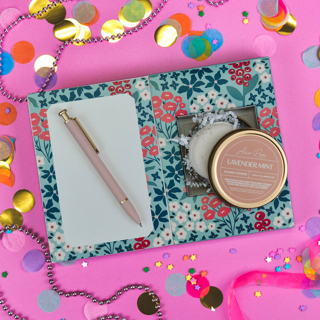 Birthday Balloons Greeting Card with Gift Inside