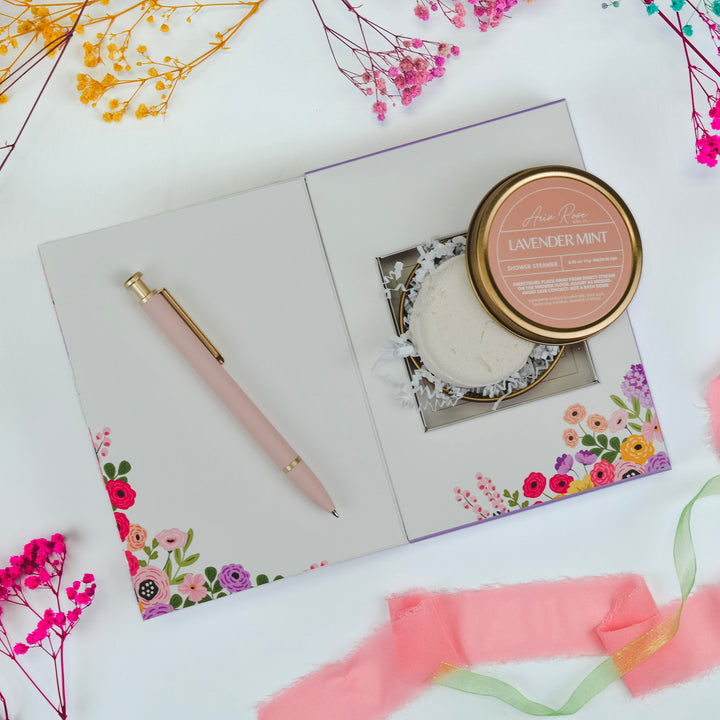 Colorful Floral Card with Gift Inside