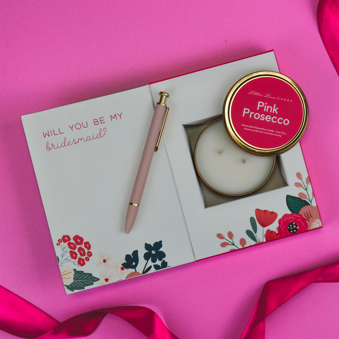 Bridesmaid Proposal Card with Gift Inside