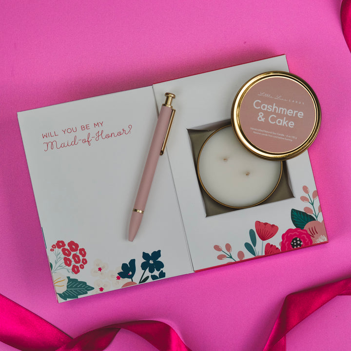 Maid of Honor Proposal Card with Gift Inside