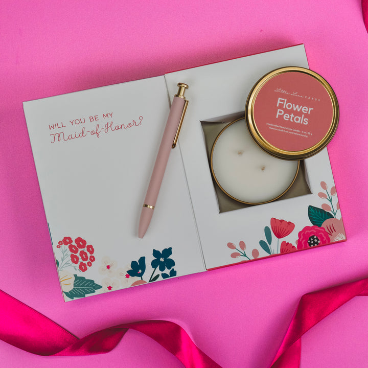 Maid of Honor Proposal Card with Gift Inside