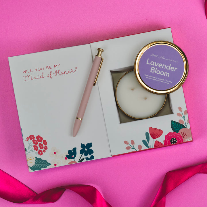 Maid of Honor Proposal Card with Gift Inside