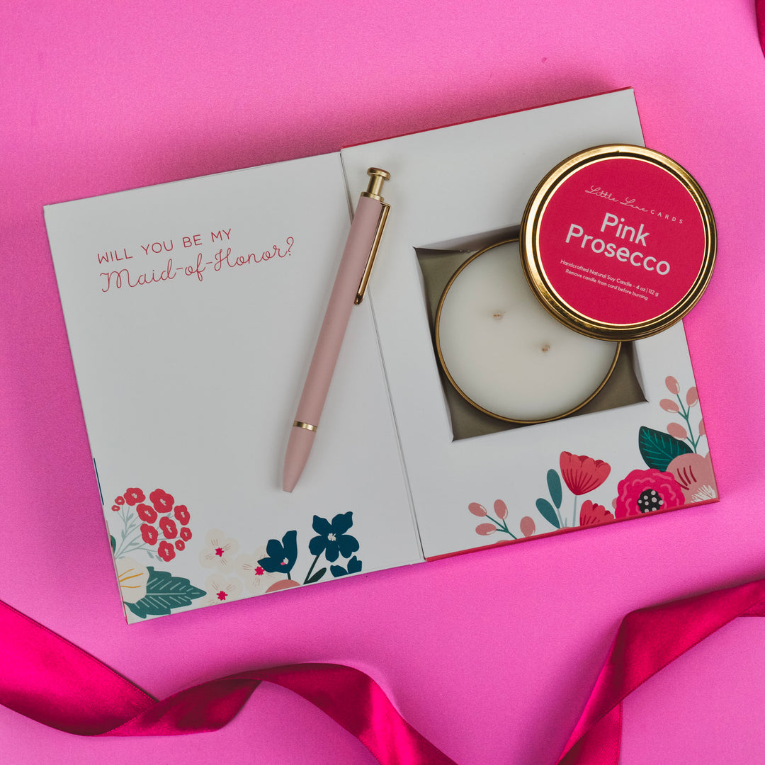 Maid of Honor Proposal Card with Gift Inside