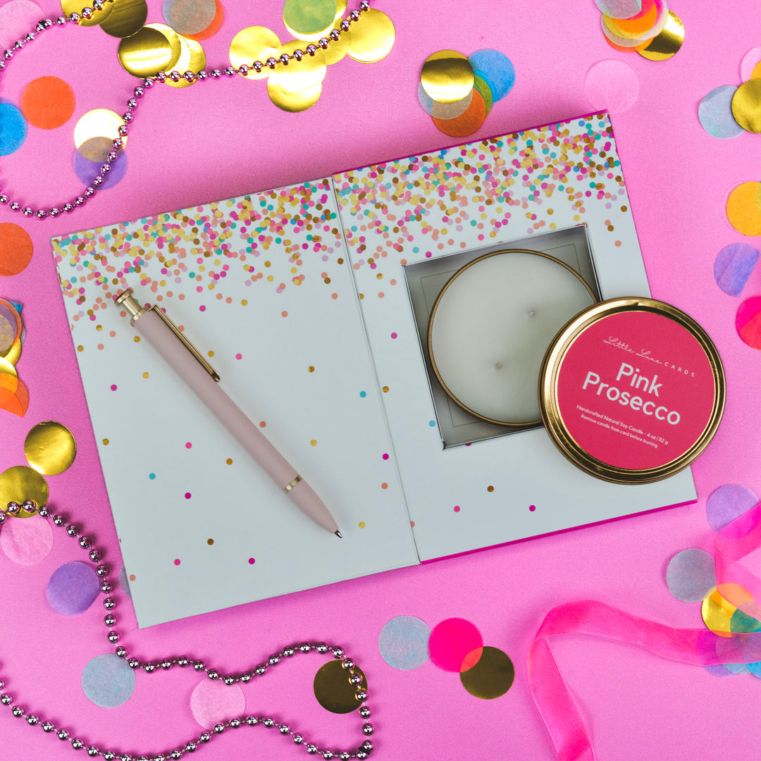 Confetti Celebration Greeting Card with Gift Inside