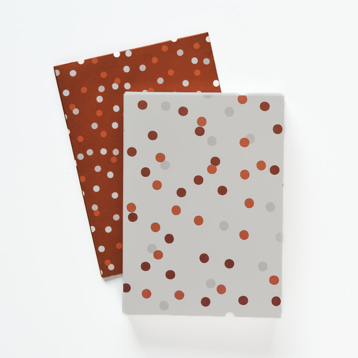 Warm Dots Card with Apple Dulce Candle Inside