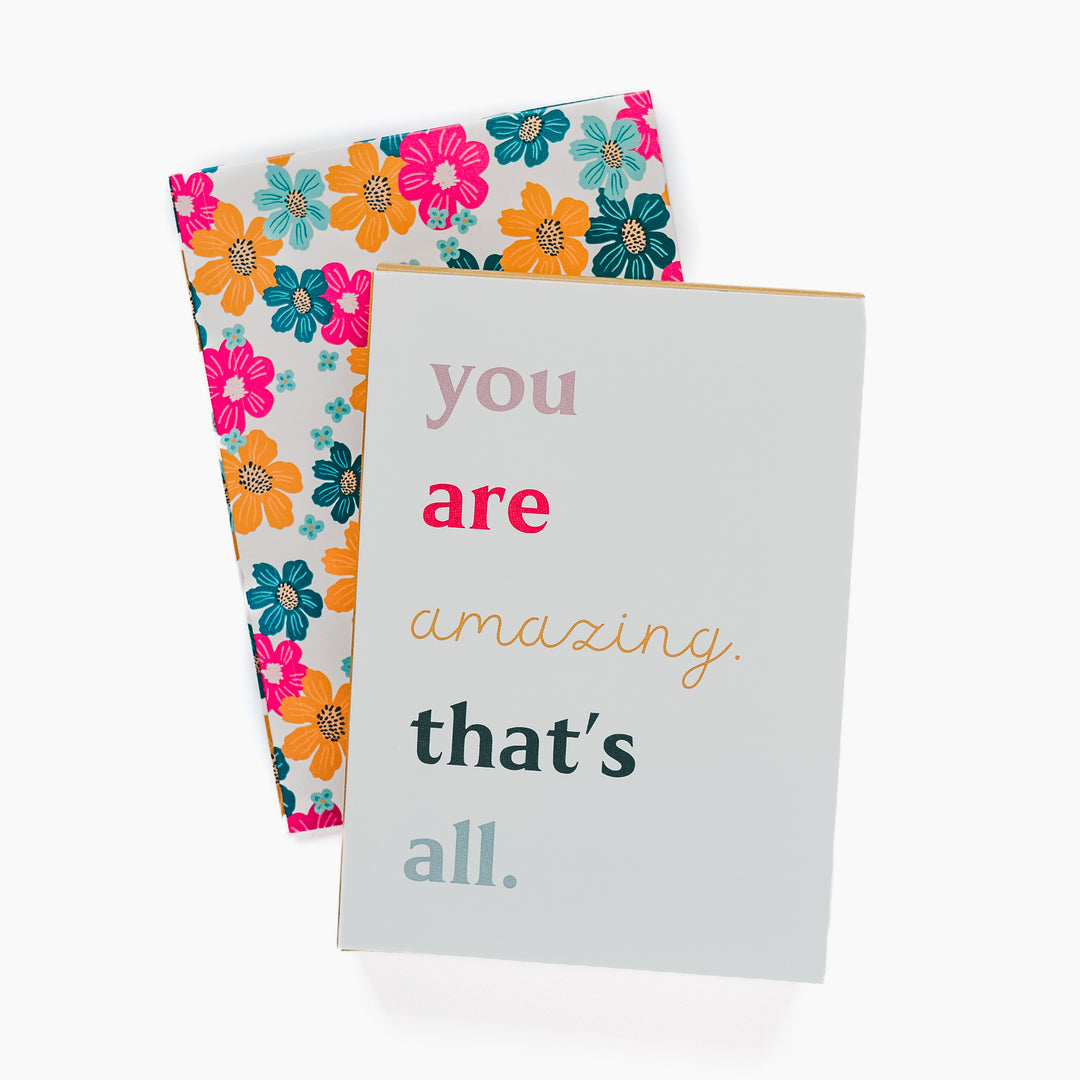 You Are Amazing Card with Lemon & Lilac Candle Inside