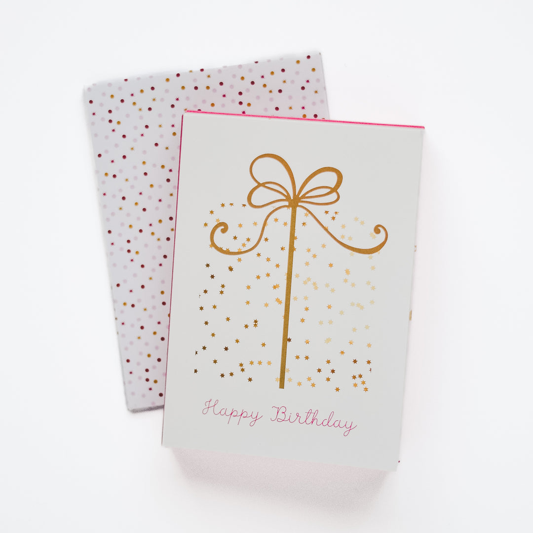 Sparkle Birthday Card with Vanilla Gelato Candle Inside