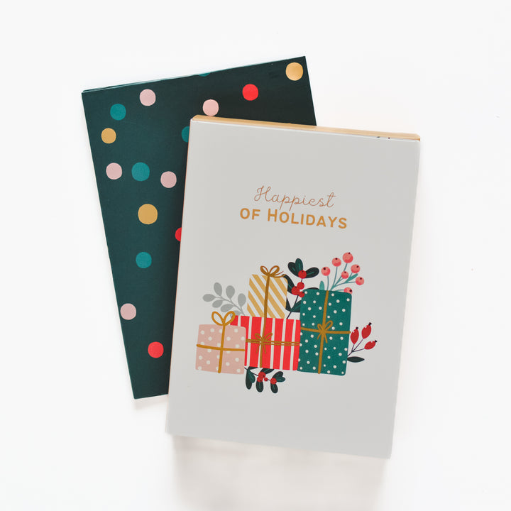 Happiest of Holidays Card with Balsam & Berry Candle Inside