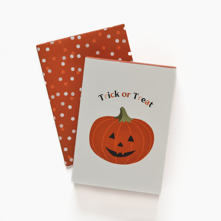 Trick or Treat Card with Pumpkin Latte Candle Inside