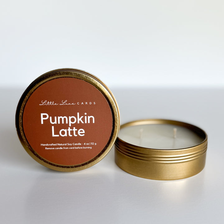 Hey Boo Card with Pumpkin Latte Candle Inside