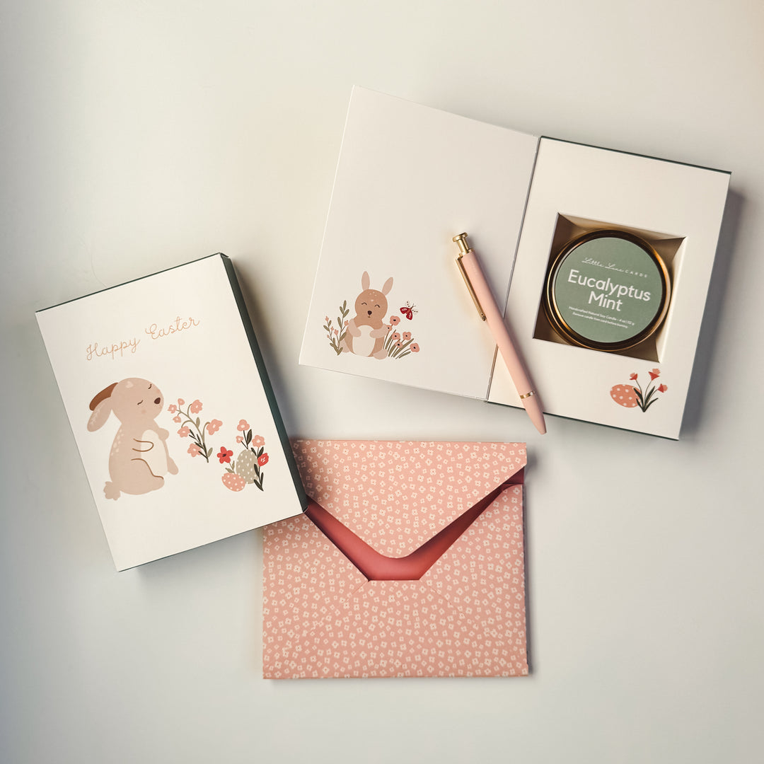 Easter Bunny Card with Scented Candle Inside