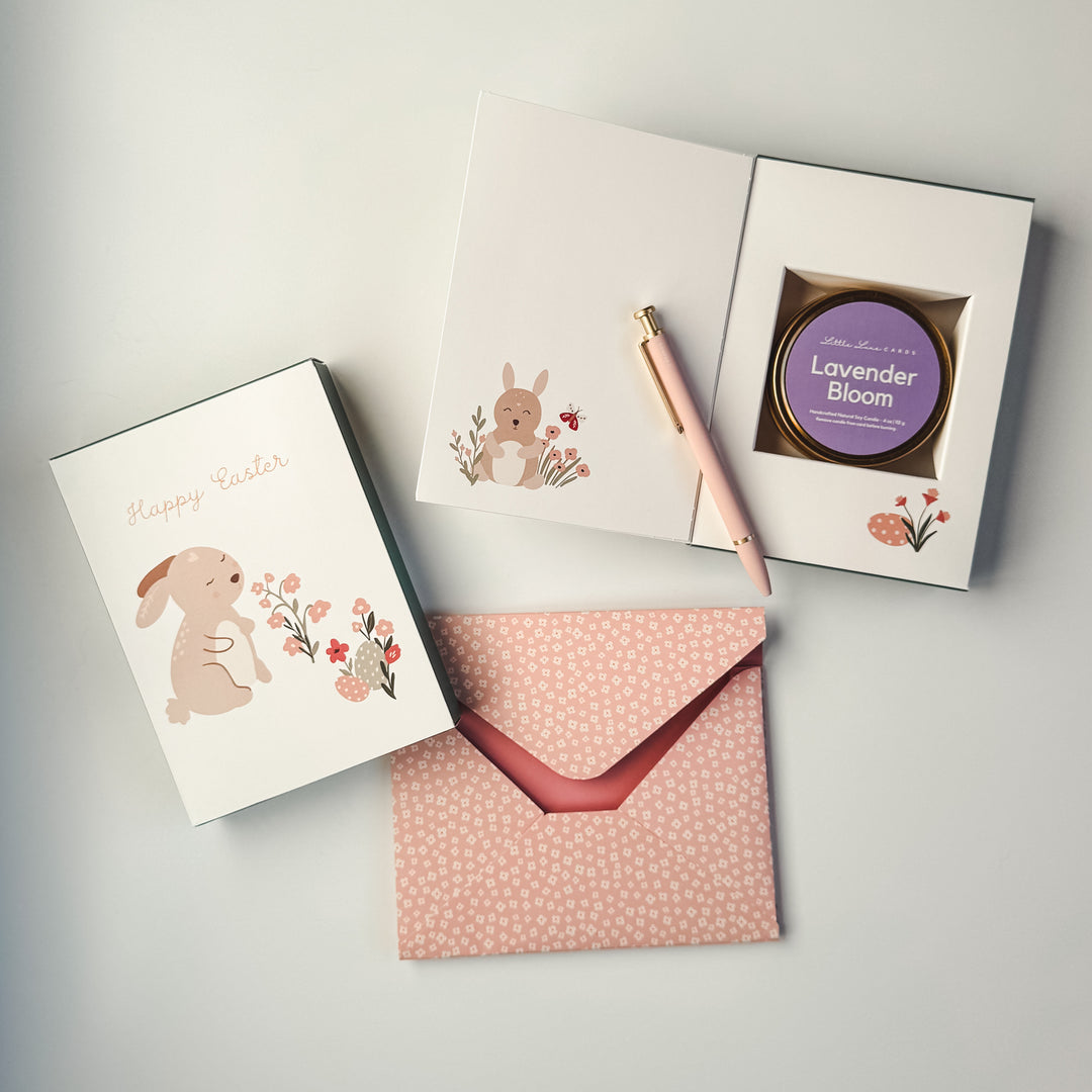 Easter Bunny Card with Scented Candle Inside