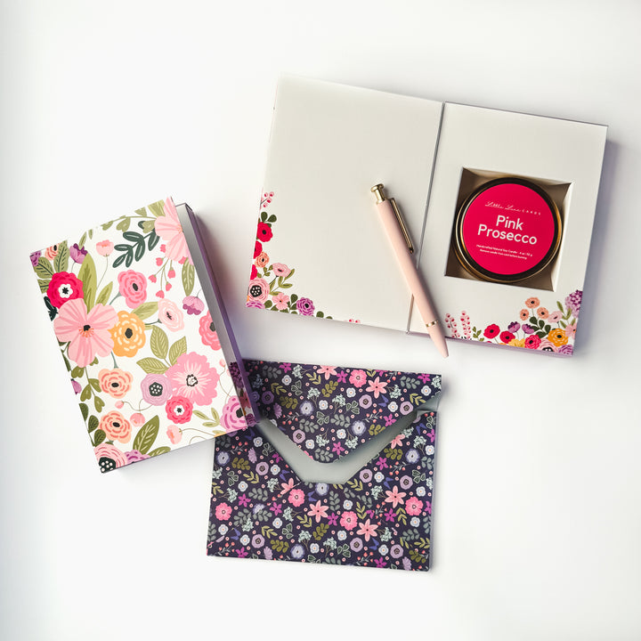 Colorful Floral Card with Scented Candle Inside