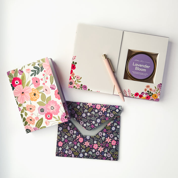 Colorful Floral Card with Scented Candle Inside