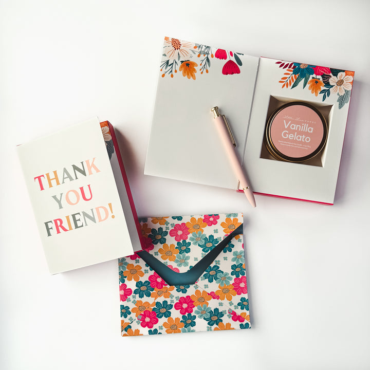 Thank You Friend Card with Scented Candle Inside