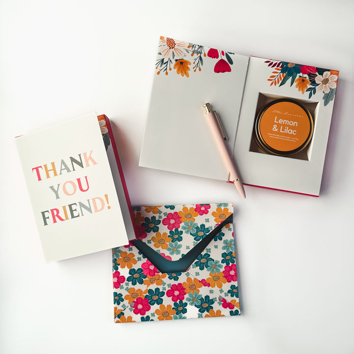 Thank You Friend Card with Scented Candle Inside