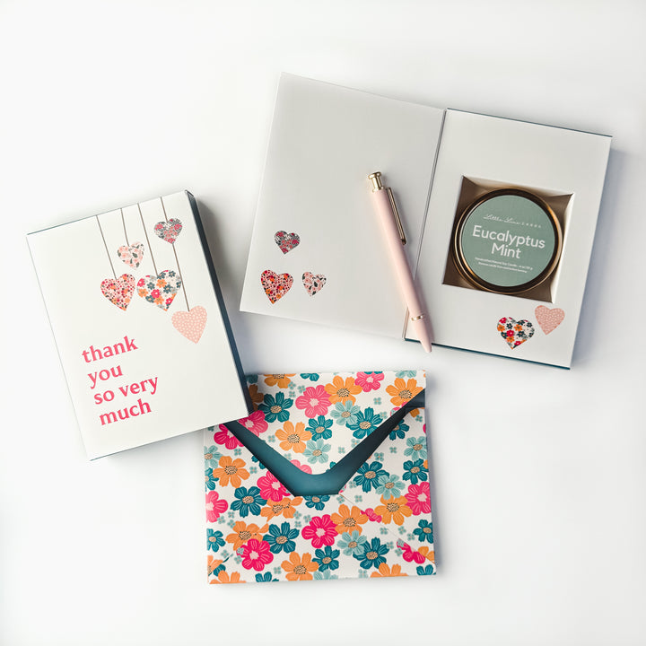 Thank You Hearts Card with Scented Candle Inside
