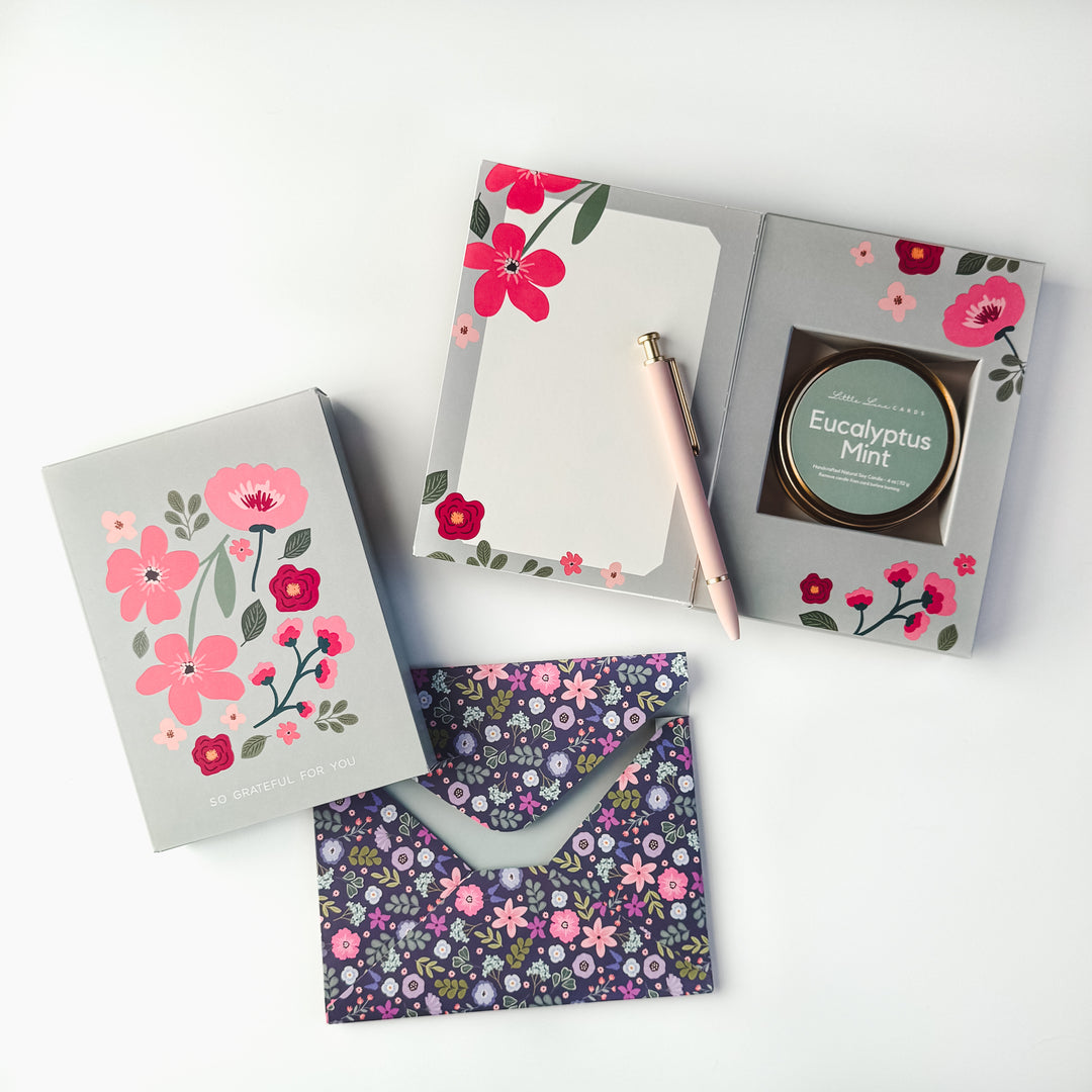 Grateful for You Card with Scented Candle Inside