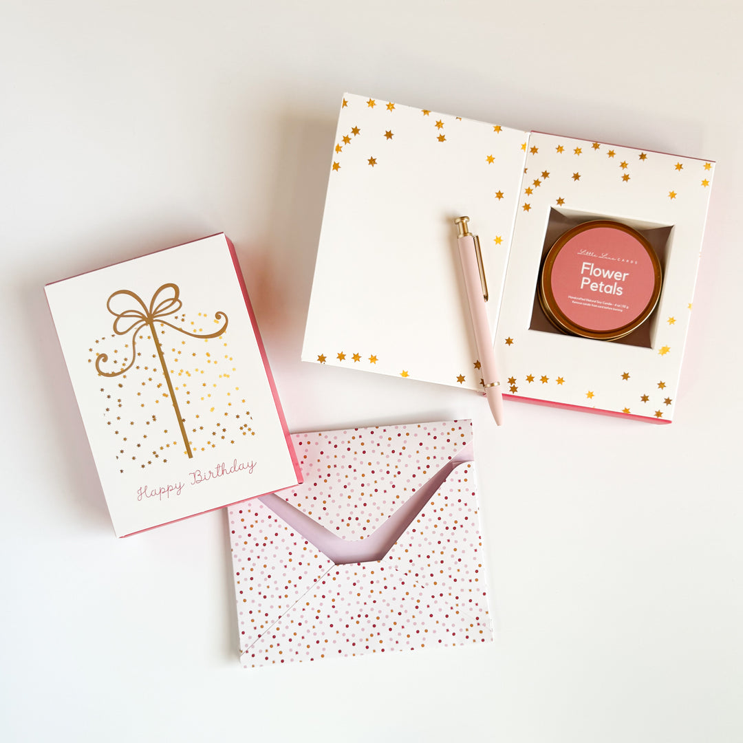 Sparkle Birthday Greeting Card with Scented Candle Inside