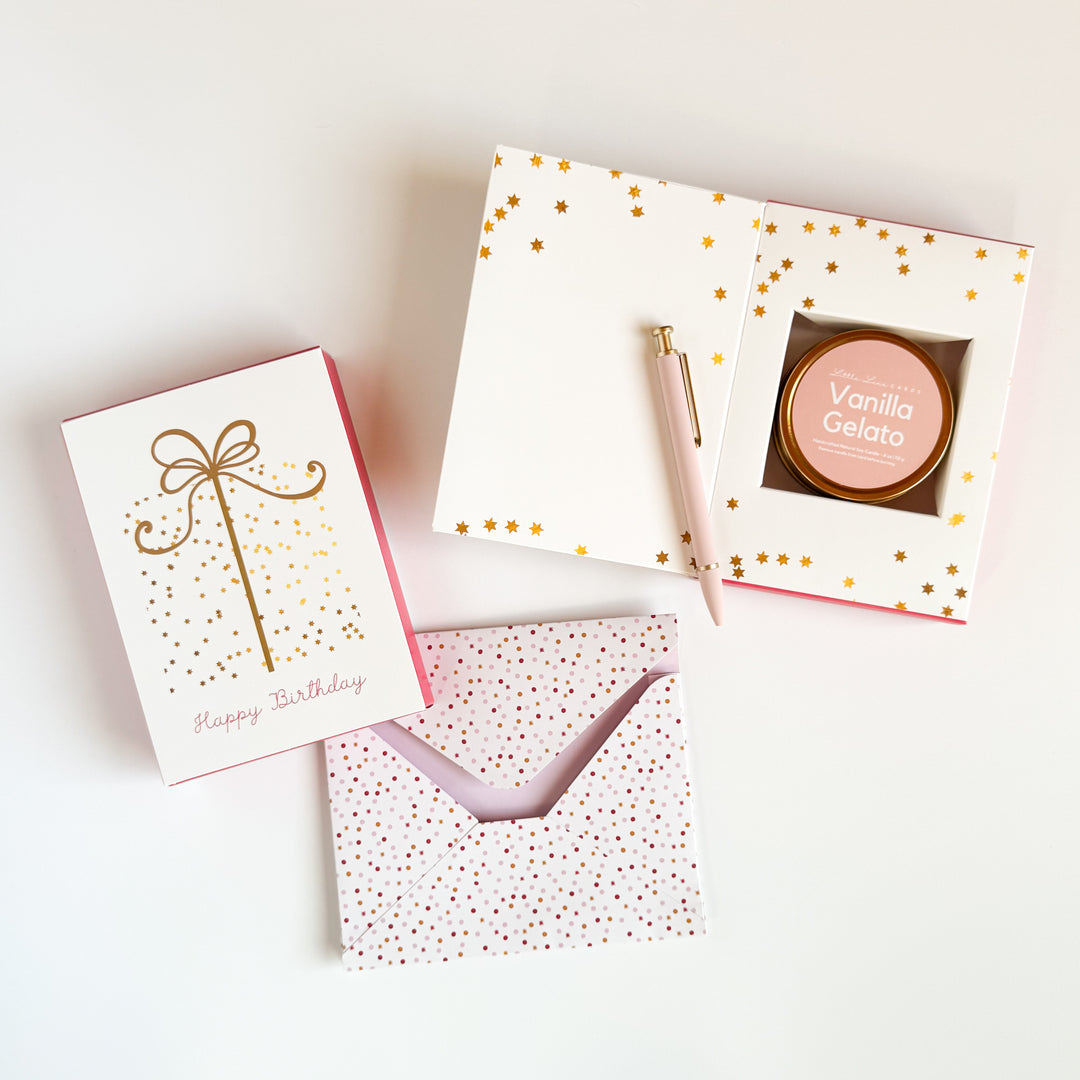 Sparkle Birthday Greeting Card with Scented Candle Inside