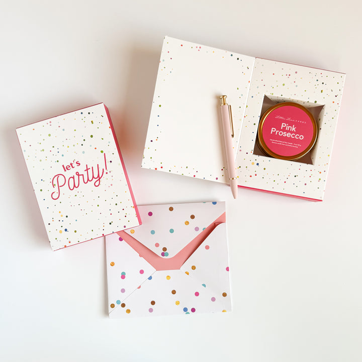 Party Celebration Card with Scented Candle Inside