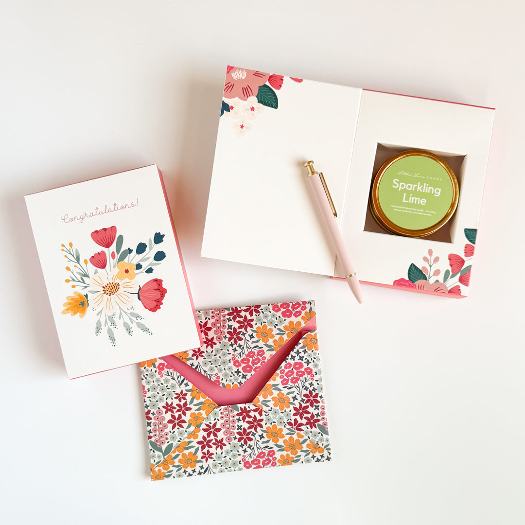 Congrats Greeting Card with Scented Candle Inside
