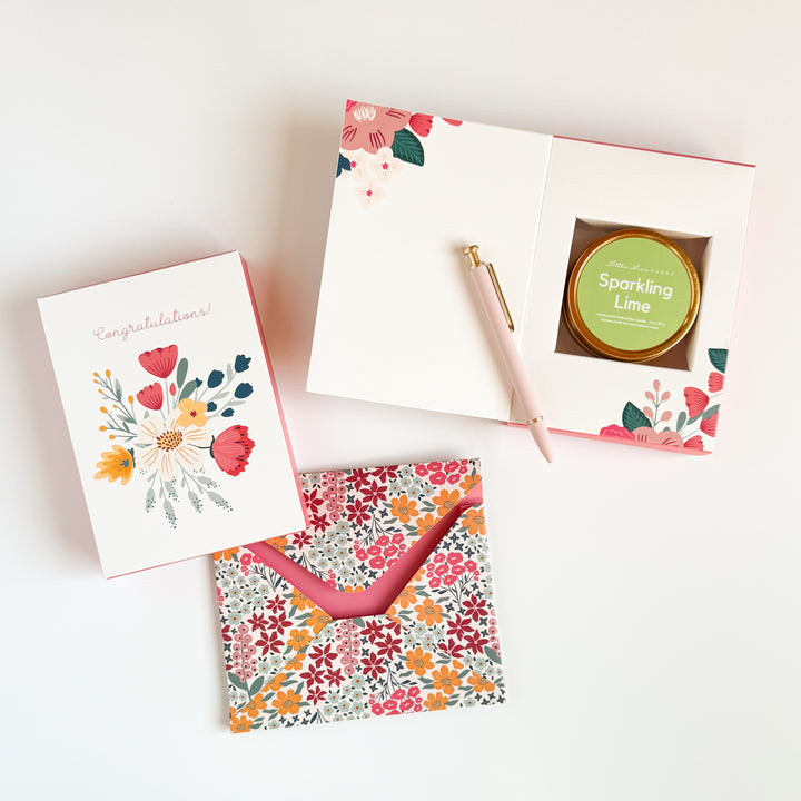 Congrats Greeting Card with Scented Candle Inside