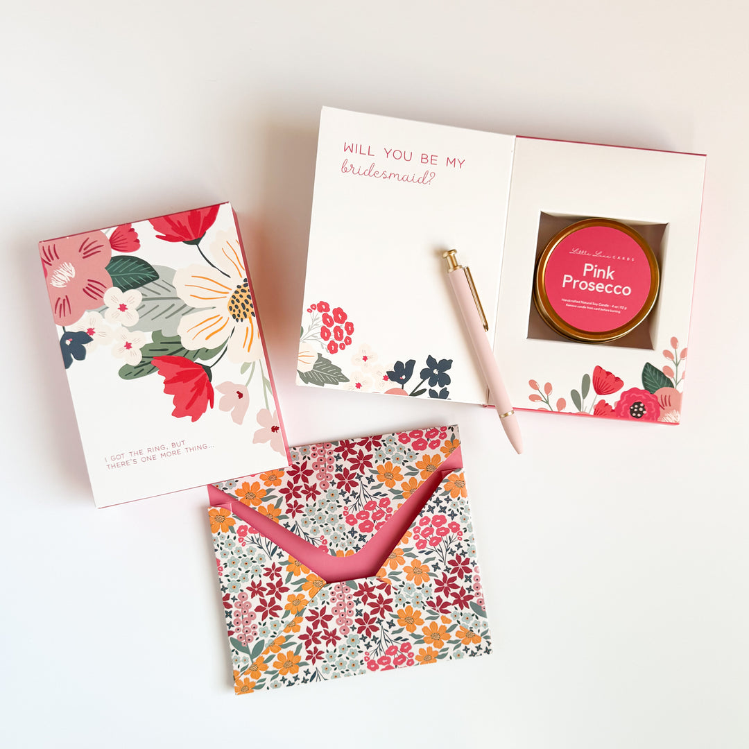 Bridesmaid Proposal Card with Scented Candle Inside