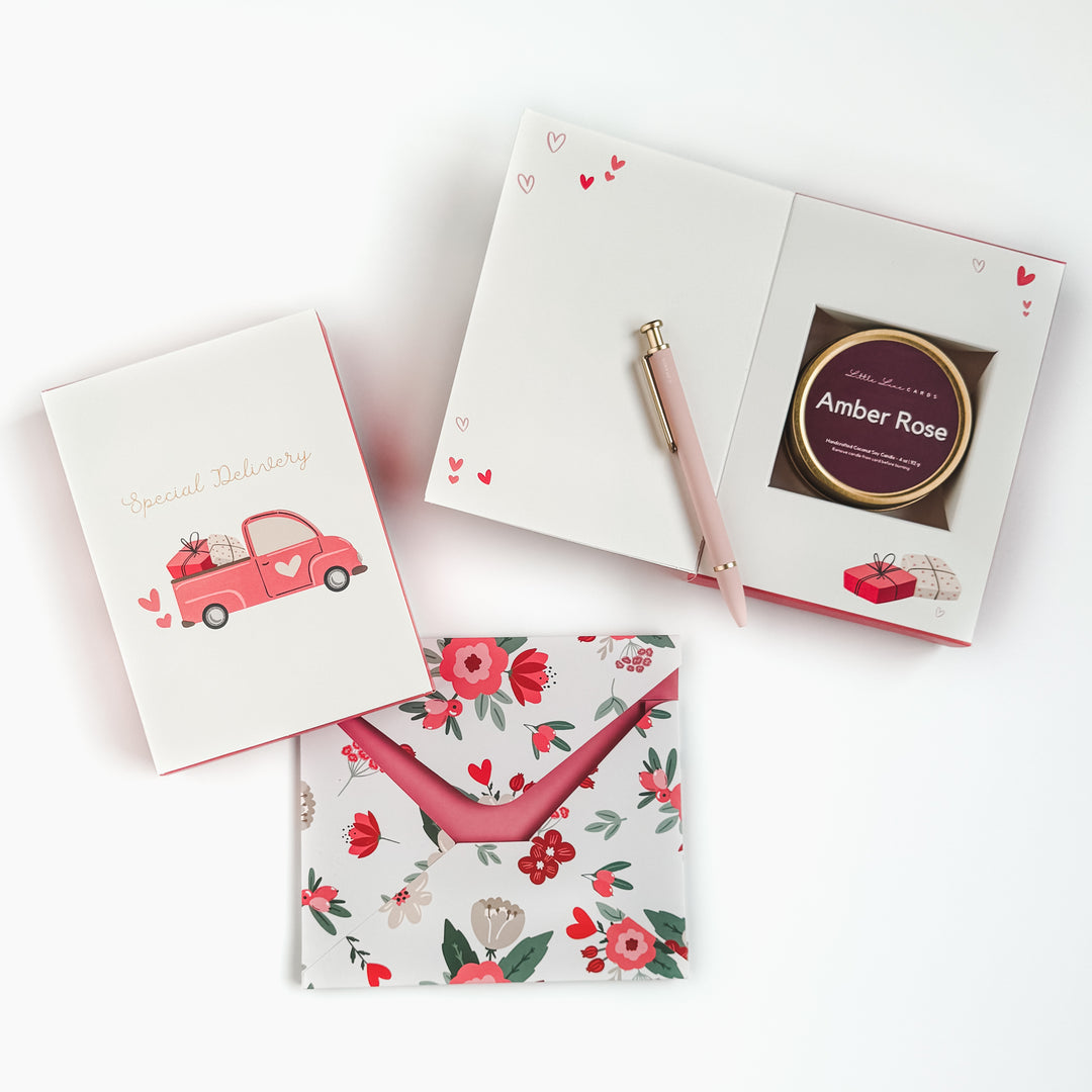 Special Delivery Greeting Card with Scented Candle Inside